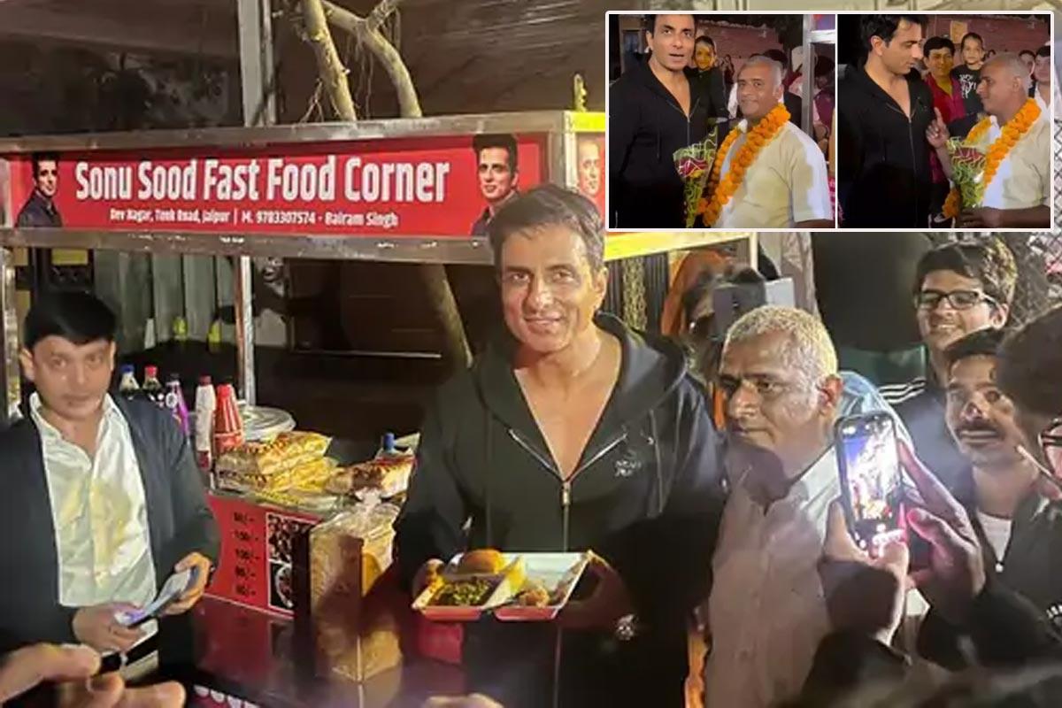Sonu Sood surprises a food stall owner