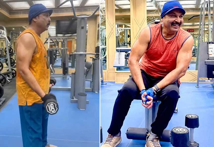 Sr Naresh surprises with his workouts