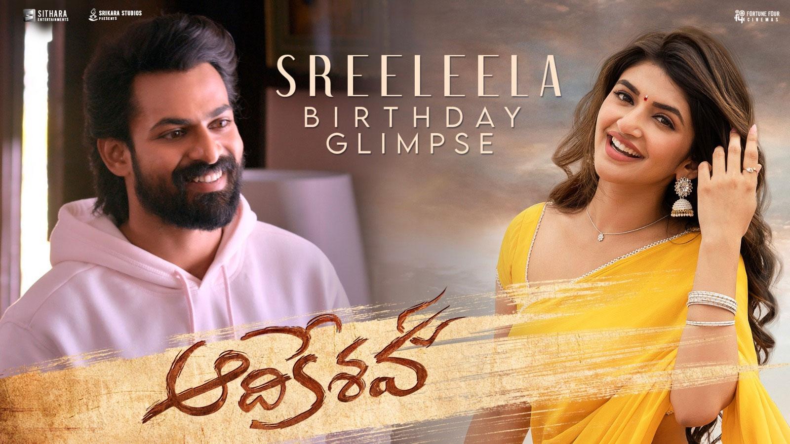 Aadikeshava makers celebrate Sreeleela birthday