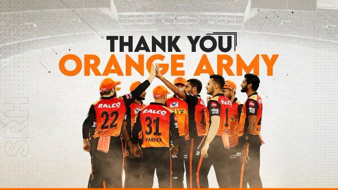 Thank You Orange Army For The Entertainment