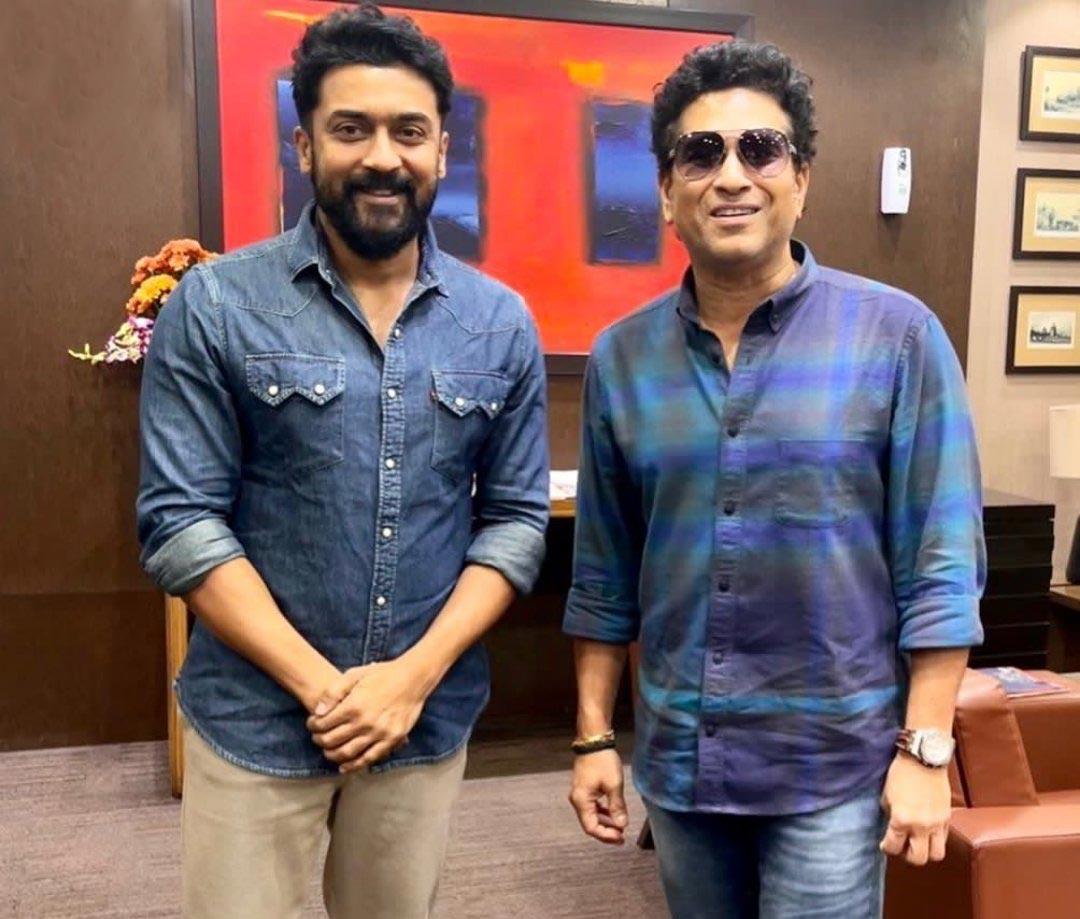 Suriya snap with Sachin goes viral