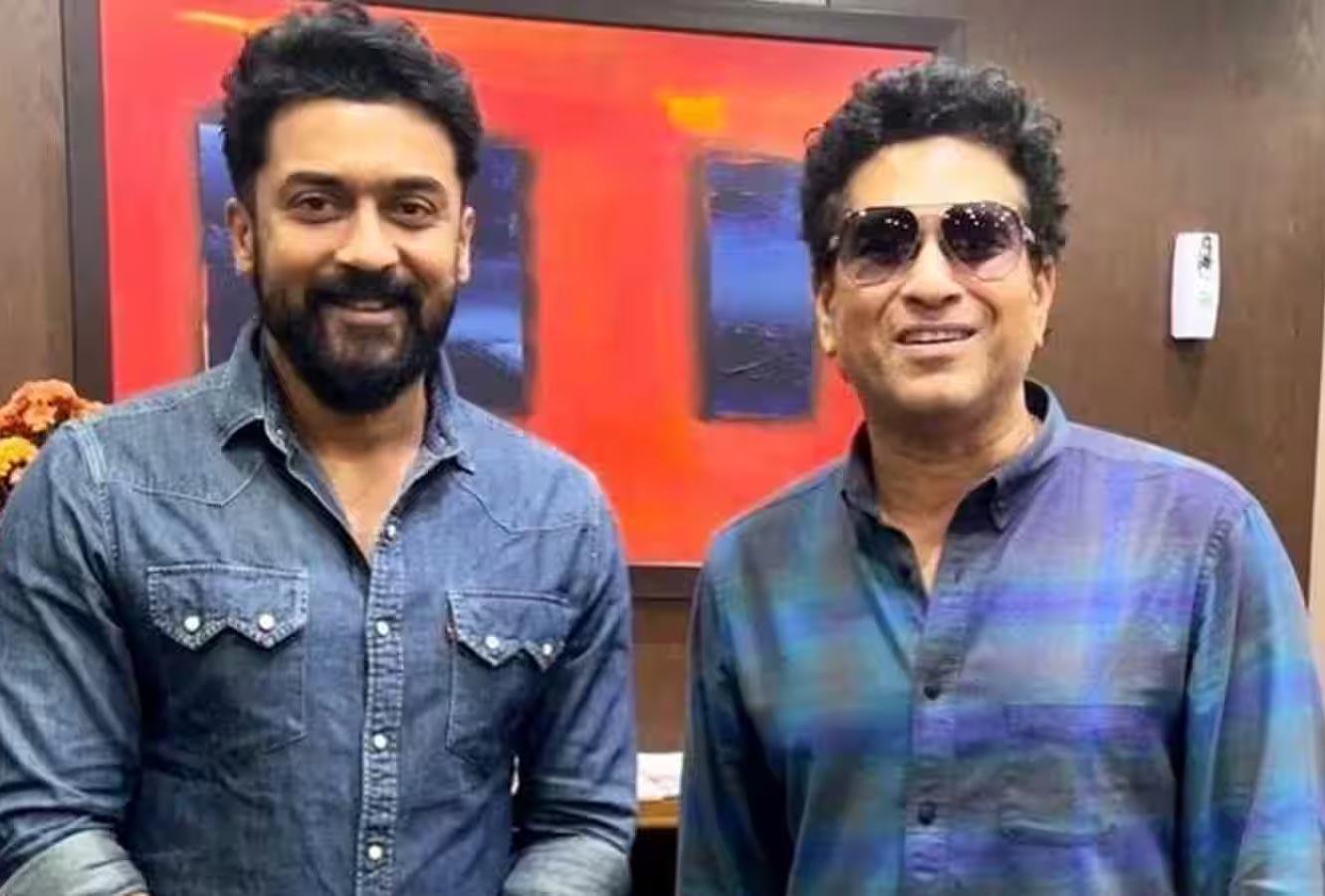 Suriya With Sachin
