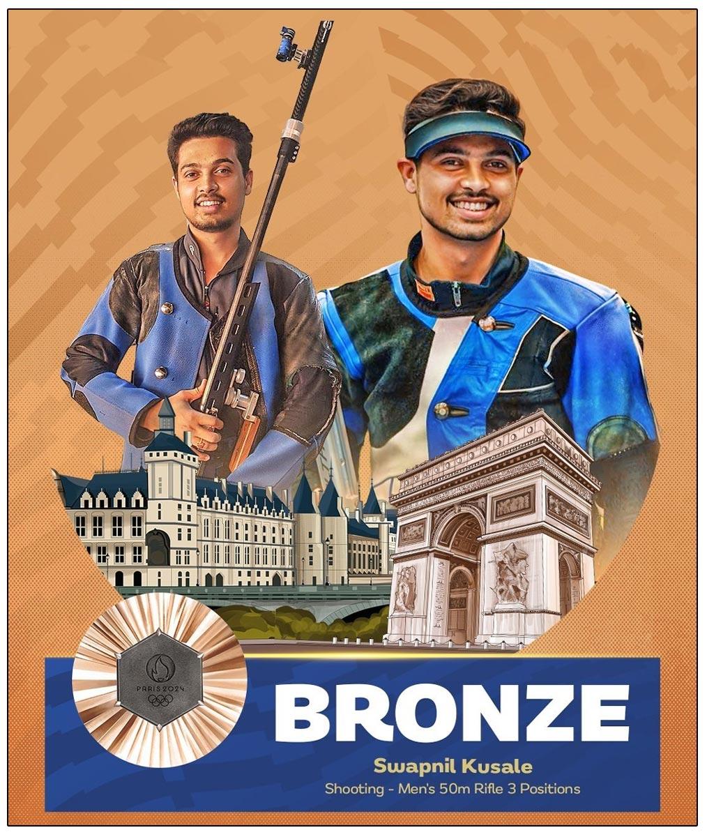 India Completes Shooting Hattrick With Swapnil Bronze In Olympics