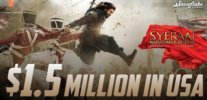 US Status: Sye Raa $1.5M, War $0.7M!