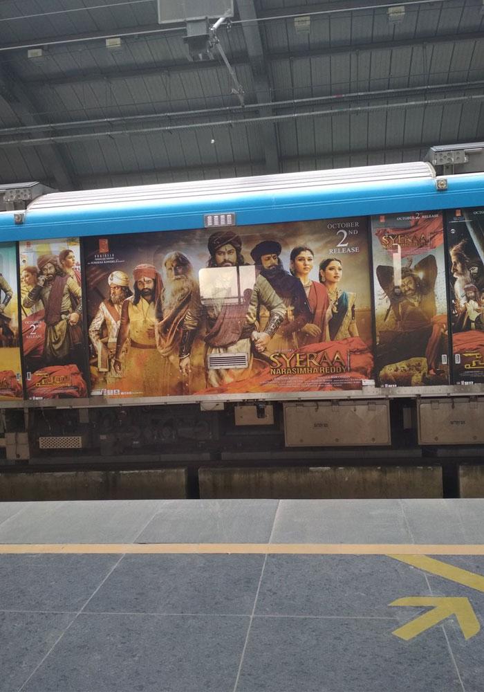 Sye Raa Metro Publicity Rocks
