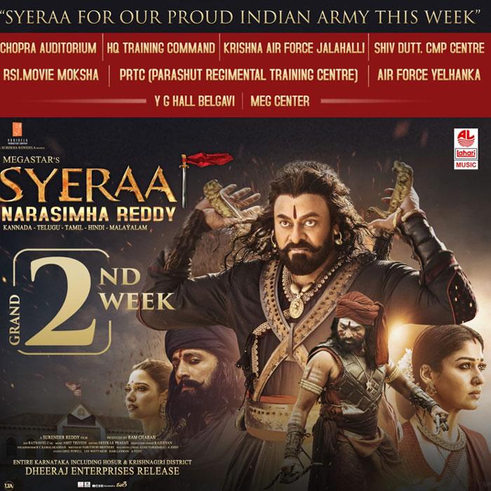 Sye Raa Exclusive Screenings for Indian Army