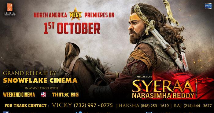 Sye Raa USA Record Locations