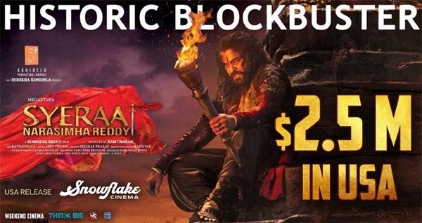 Sye Raa Another Milestone In USA