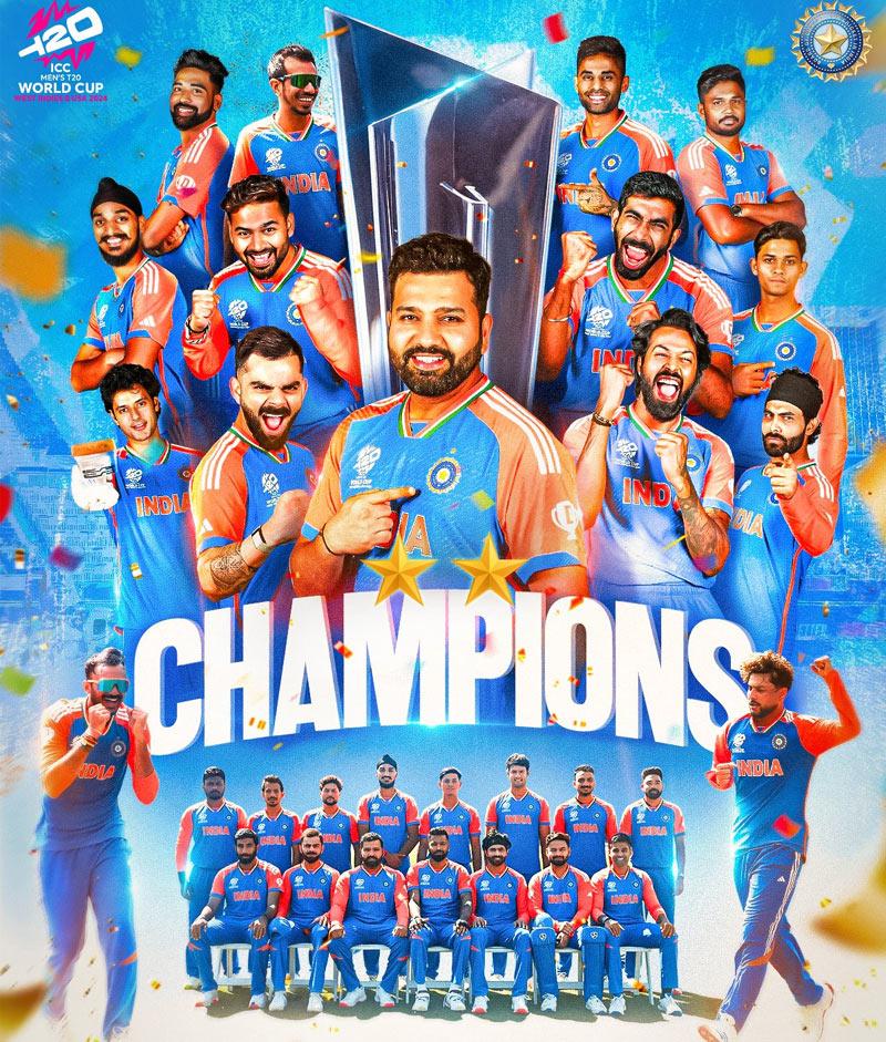 India wins a nail-biting finals against SA to win T-20 World Cup