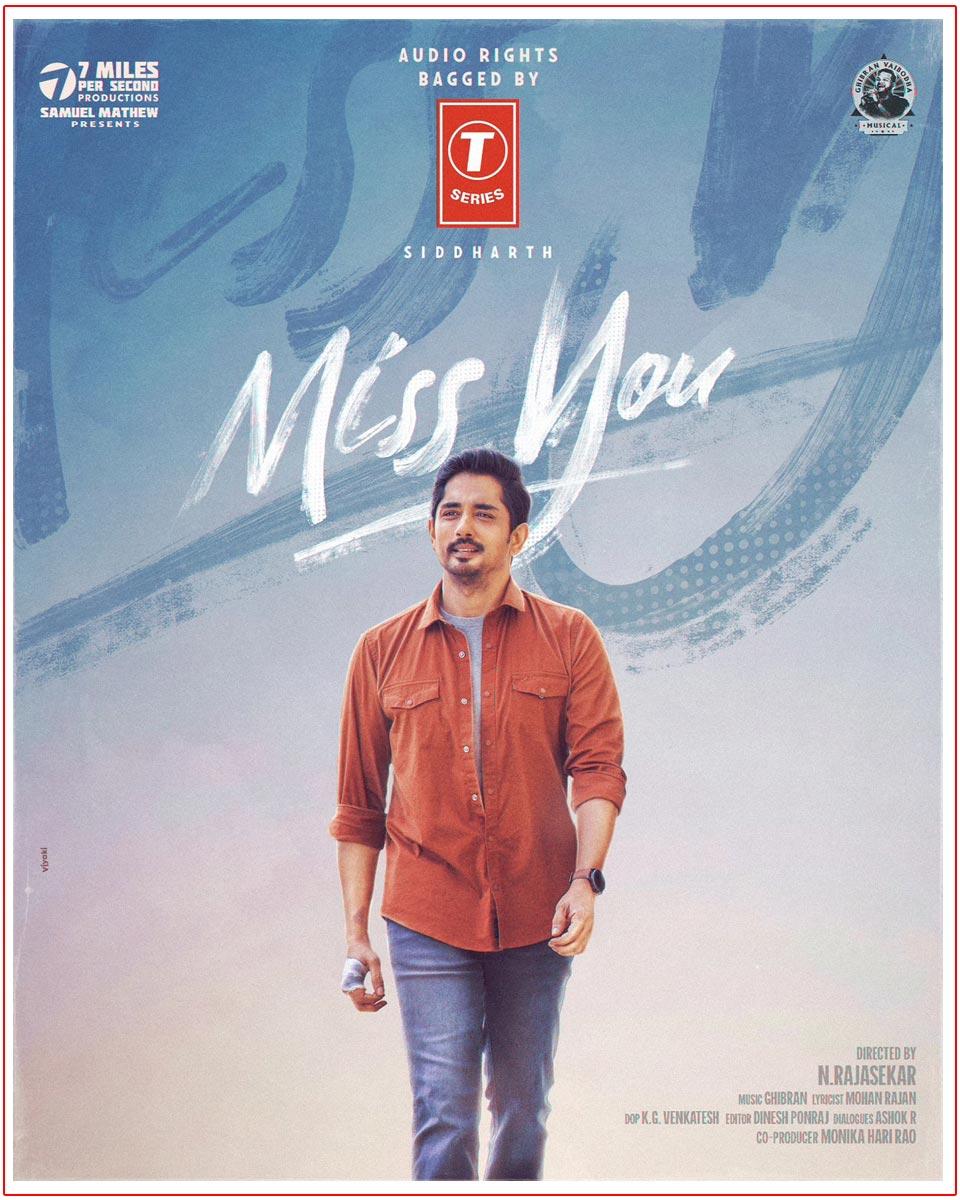 Audio Rights Of Siddharth Miss You Acquired
