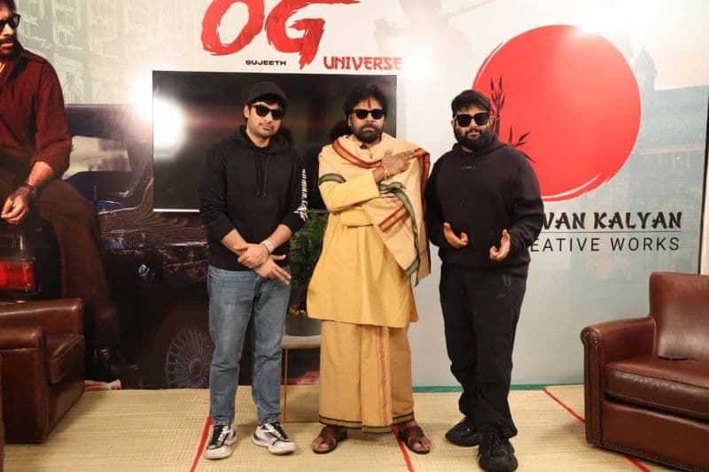 Thaman meets AP Dy CM Pawan Kalyan