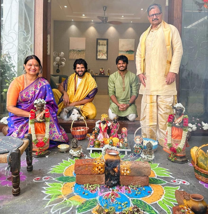 Vijay Deverakonda Shares Pic From Their Sankranthi Celebrations