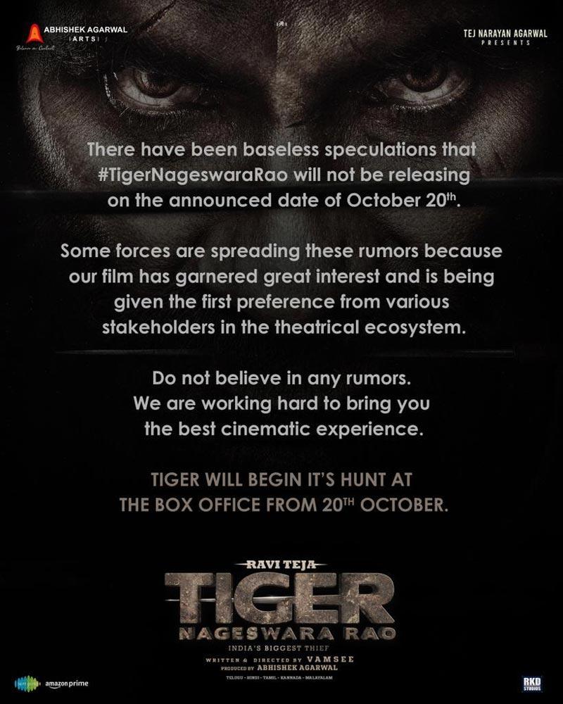 Tiger Nageswara Rao On Track For The Box Office Fight