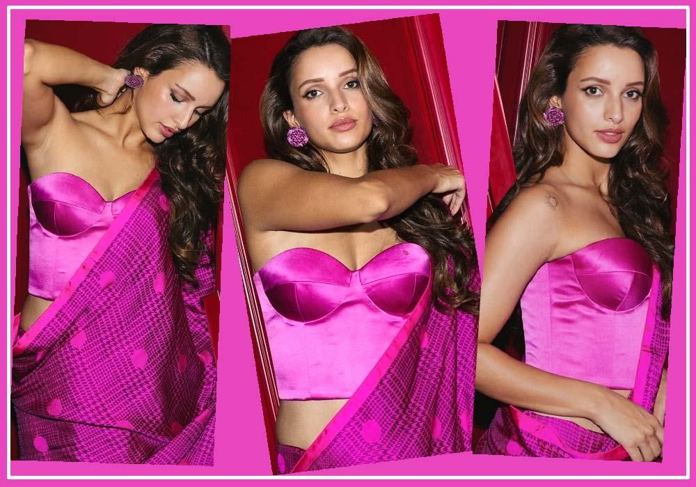 Tripti Dimri Sizzles in Fiery Starpless Pink Attire