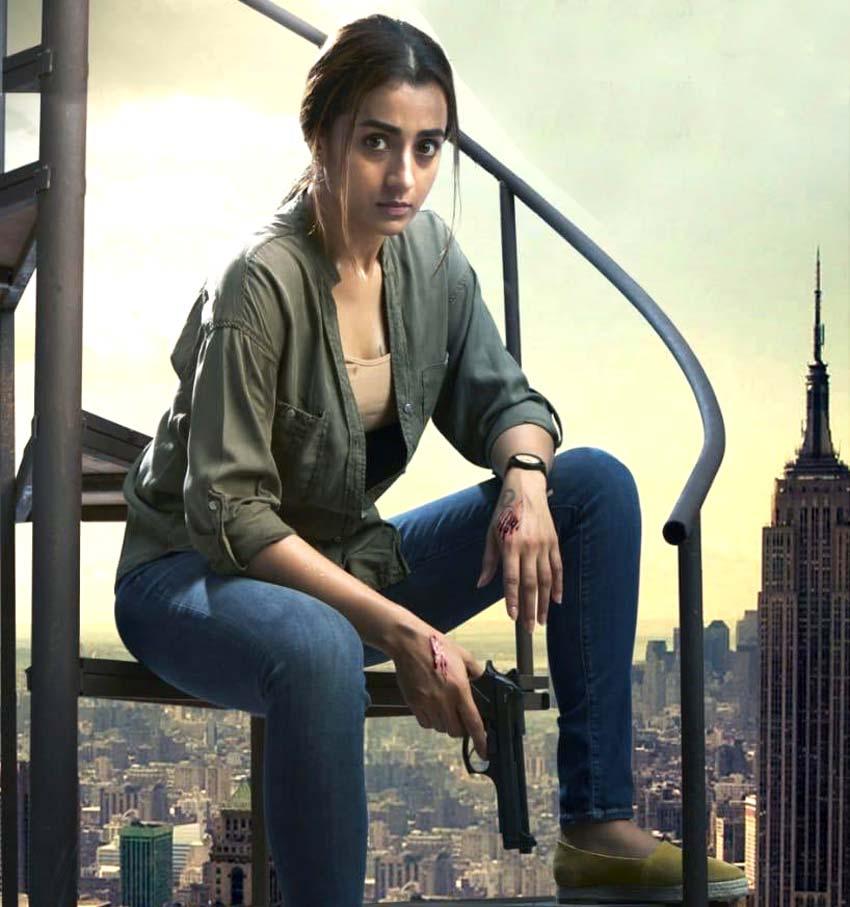 Trisha Krishnan In Action Mode In Raangi Trailer