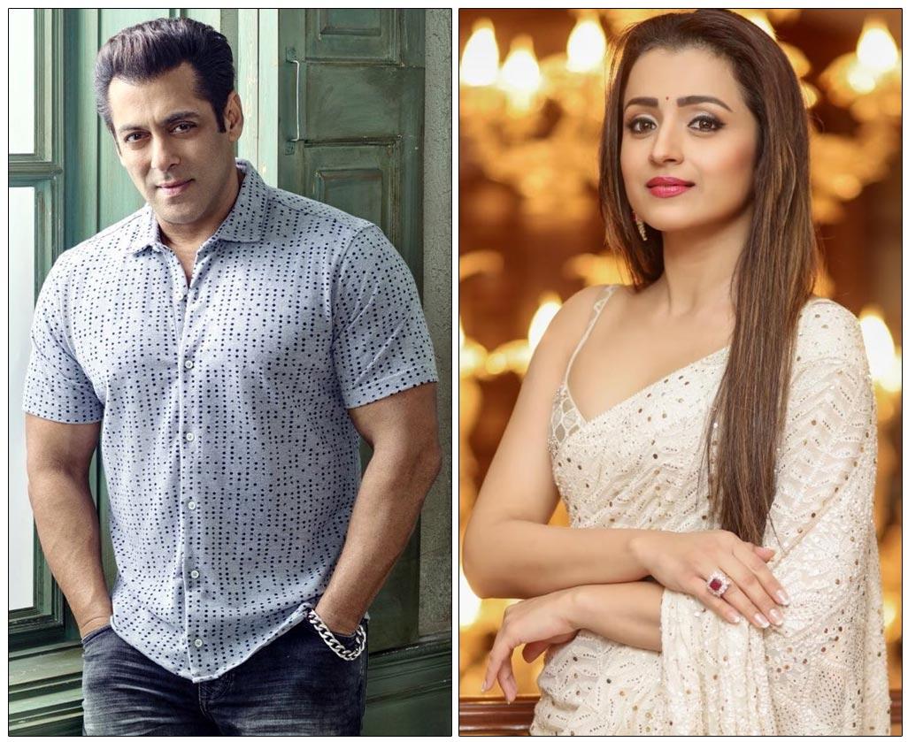 Trisha Krishnan With Salman Khan In The Bull