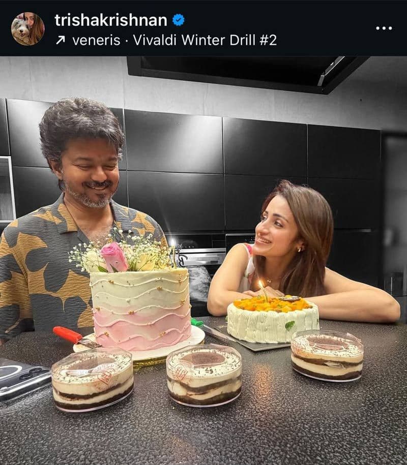 Trisha wishes CM Vijay on B-Day uniquely