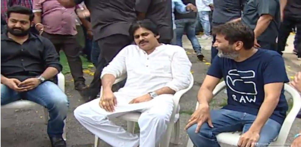Trivikram with His Two Top Heroes!