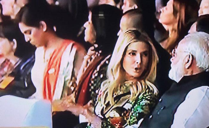 Mega Surprise: Upasana Next to Ivanka @ GES 2017