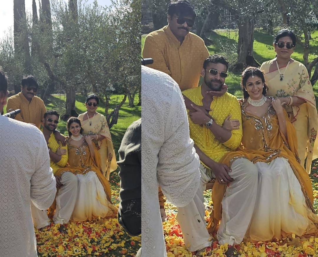 Megastar Chiranjeevi at Varun Tej Haldi ceremony