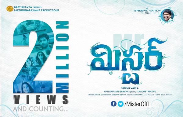 Varun Tej's Mister Teaser Sensation