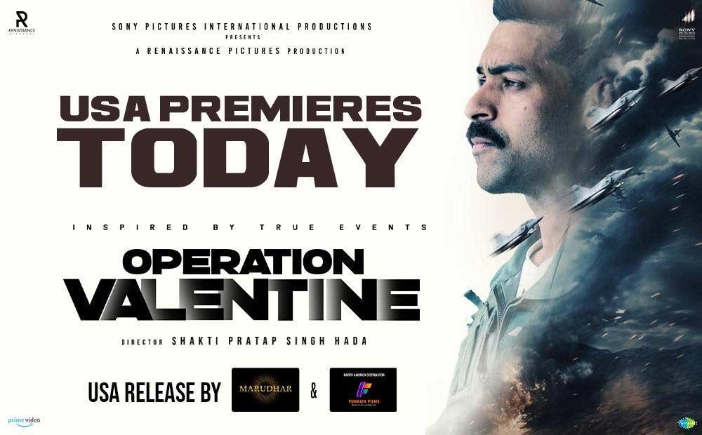 Varun Tej Operation Valentine USA Premiers Today