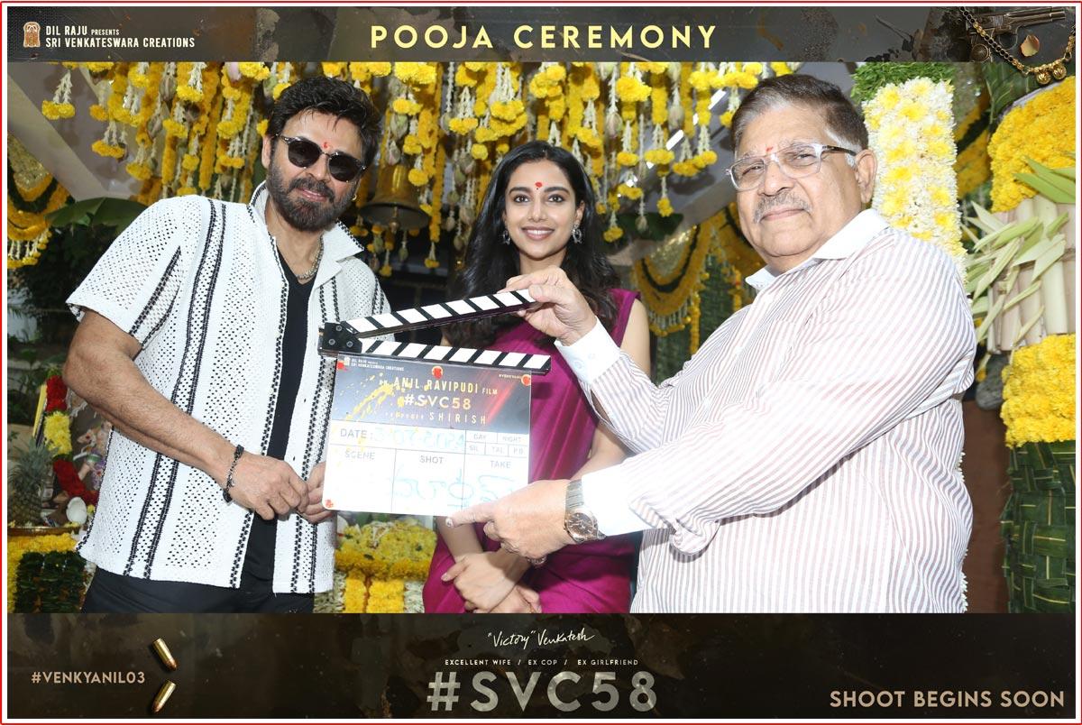 Venkatesh, Anil Ravipudi, Dil Raju Film Launched