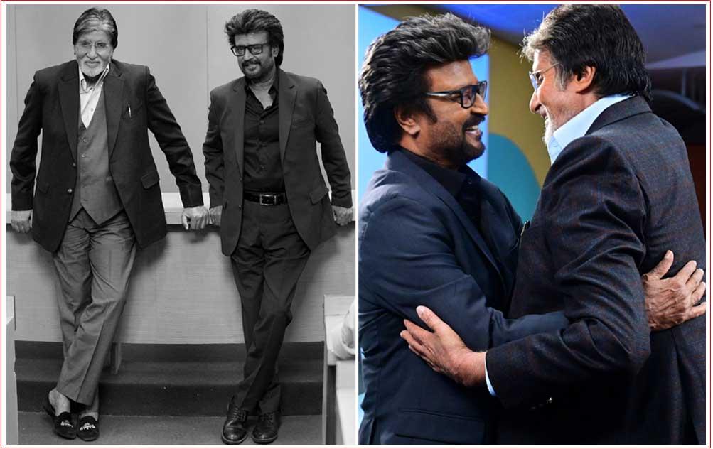 Amitabh Bachchan - Rajinikanth Make Splash In Vettaiyan Sets