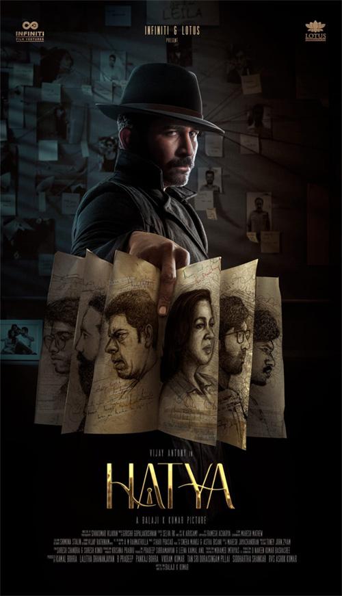 Vijay Antony's intense look  from Hatya thrills