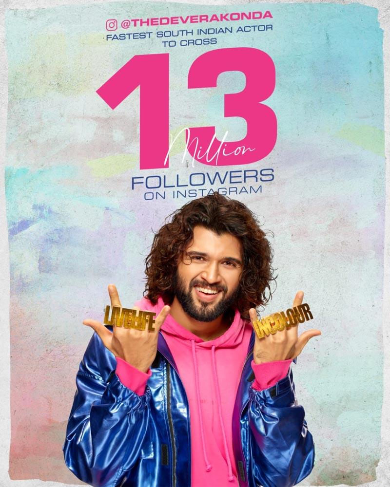 Vijay Devarakonda shows power on Instagram