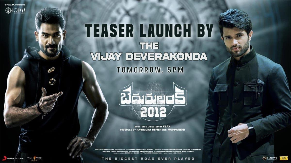 Vijay Devarakonda to release Bedurulanka 2012 teaser