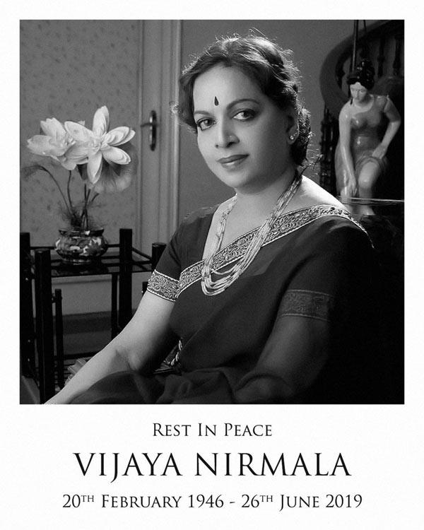 Tollywood Mourns Demise Of Vijaya Nirmala