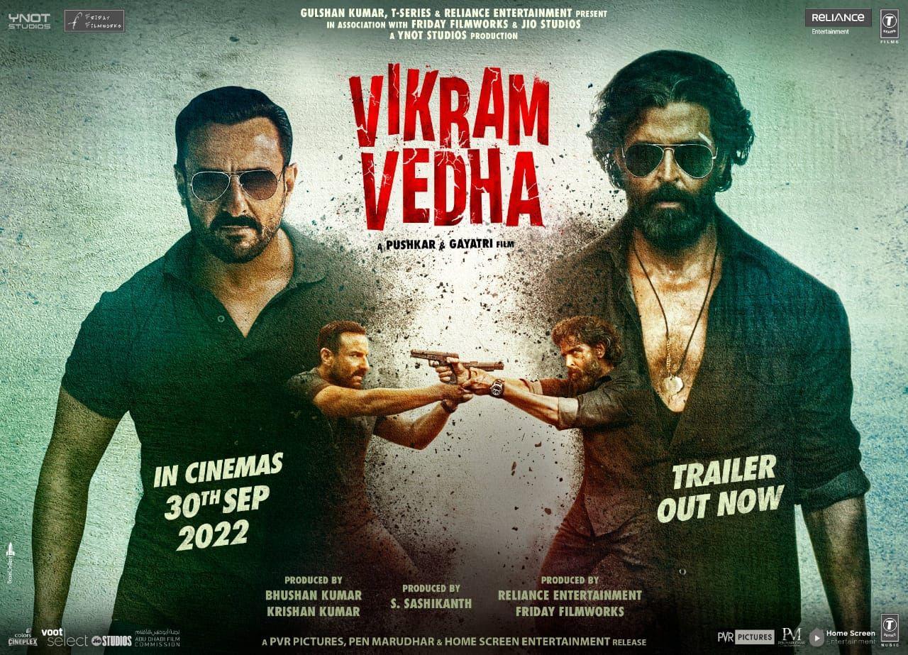 Vikram Vedha movie Hindi remake tralier review