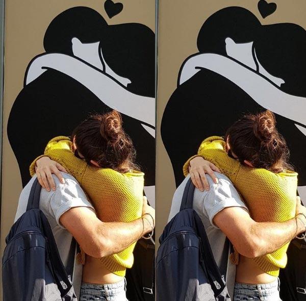 Virushka Viral Kissing Poster