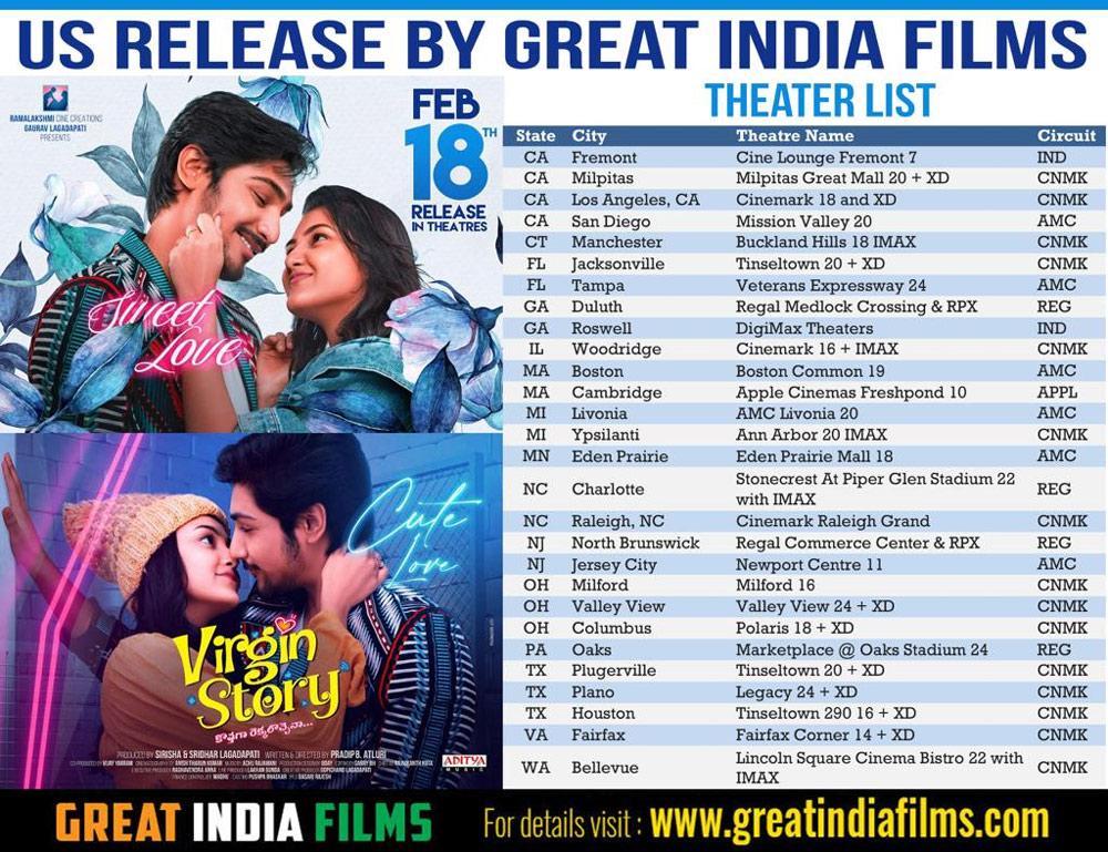 Virgin Stories grand release in US