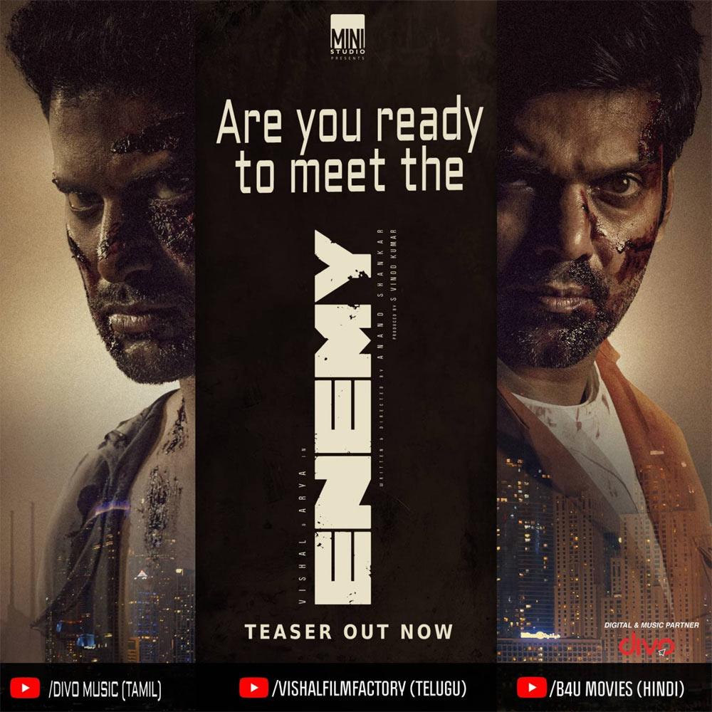 Vishal shows his power in the Enemy teaser