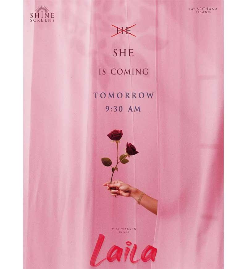 Vishwak Sen to turn female for Laila