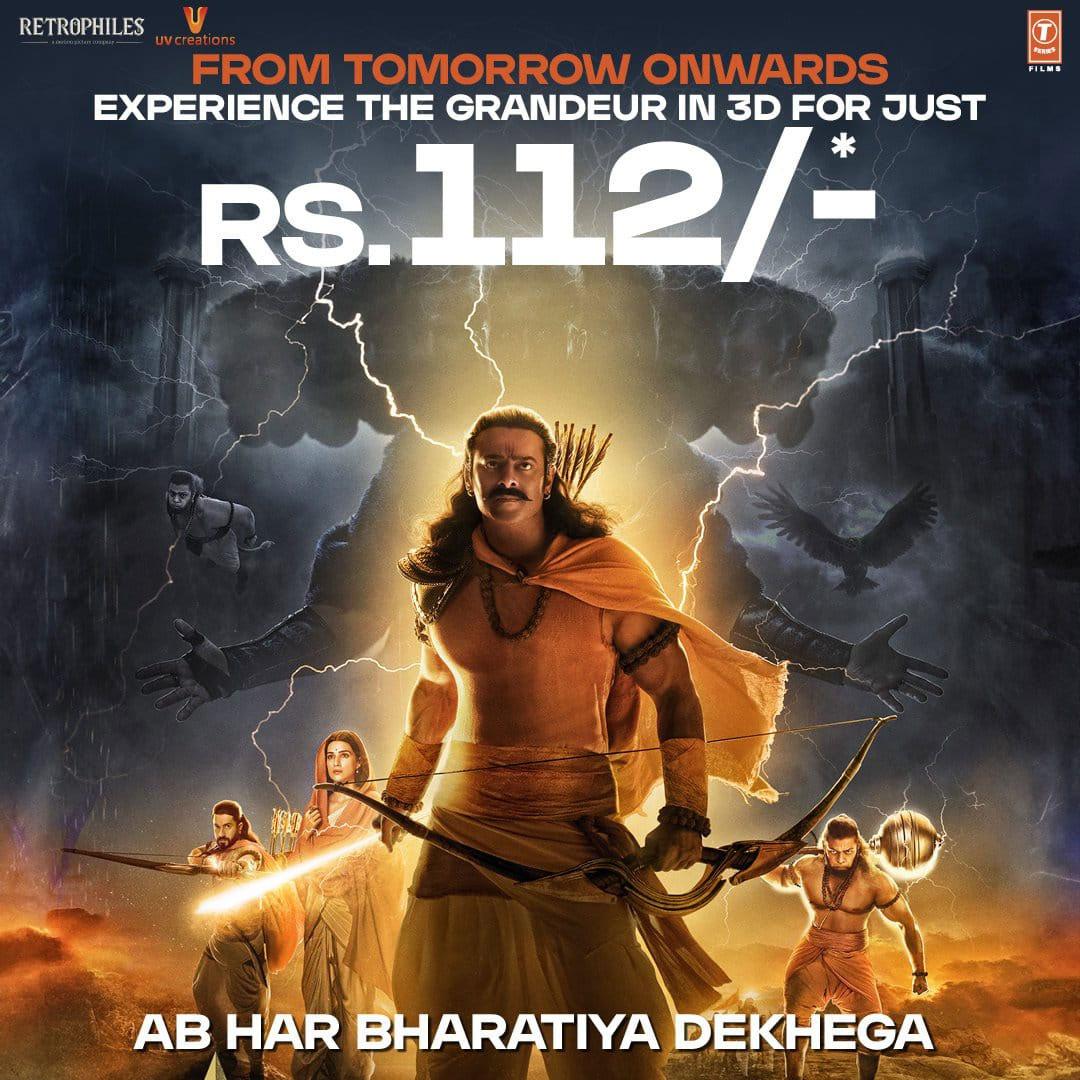 Watch Adipurush In 3D For Rs 112