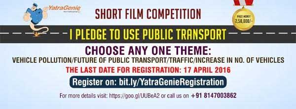 Yatragenie Short Film Contest for a Social Cause