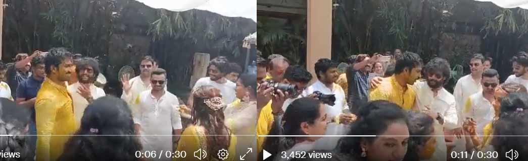Aadi Pinisetty-Nikki Galrani wedding celebrations underway