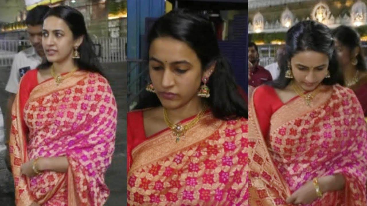 Actress Niharika Konidela Visits Tirumala 