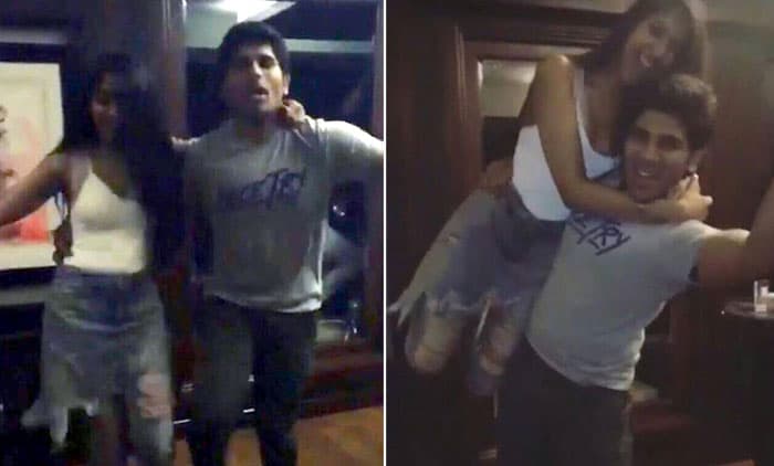Allu Sirish party with Akhil's Ex-girl Friend