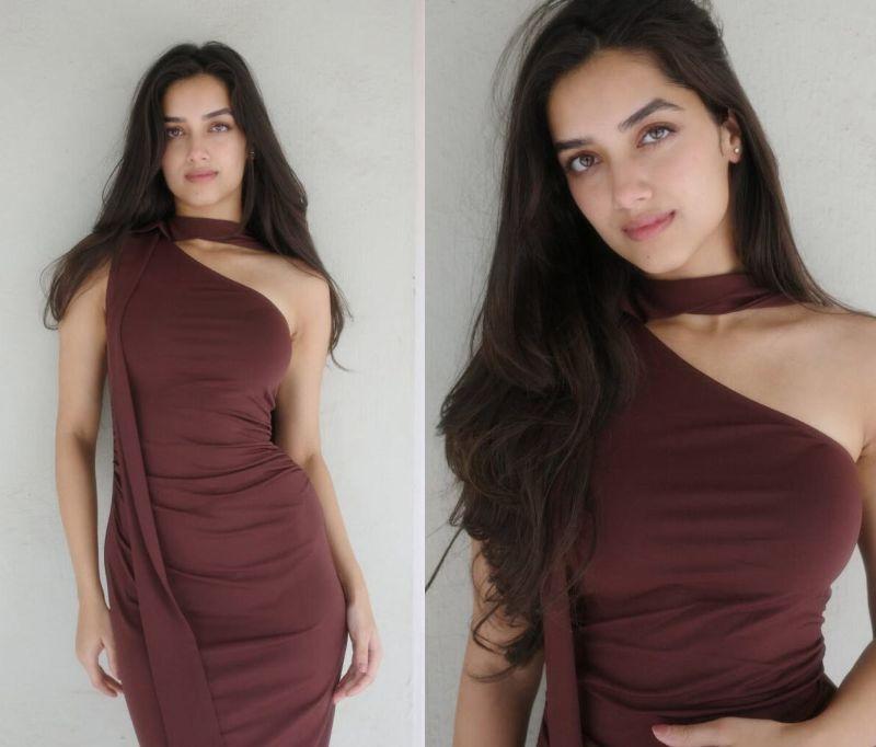 hagyashree Borse's Sultry Maroon Lool