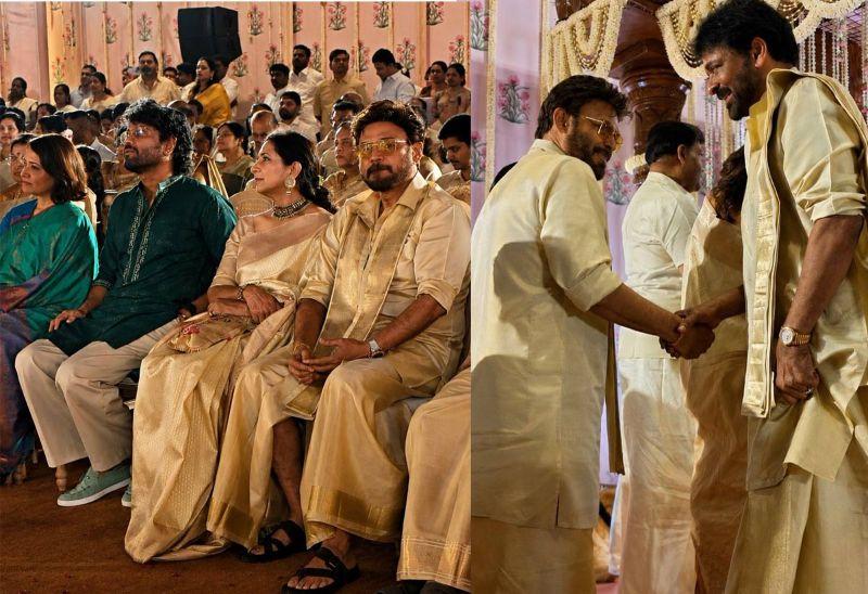 Chiru, Nag, Venky Attend Kushboo Daughter Wedding i