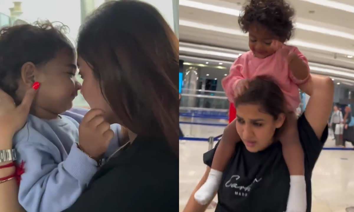 Cute video of Nayanthara with sons