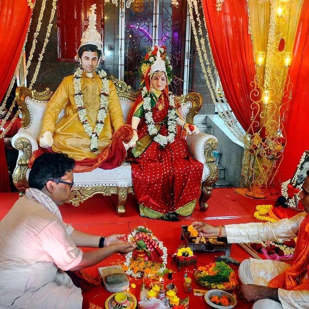 Fans organise Ranbir Kapoor and Alia Bhatt Bengali Wedding