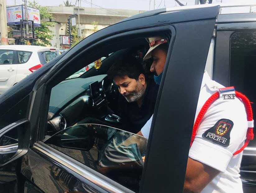 Hyderabad police fine Trivikram for violating rules