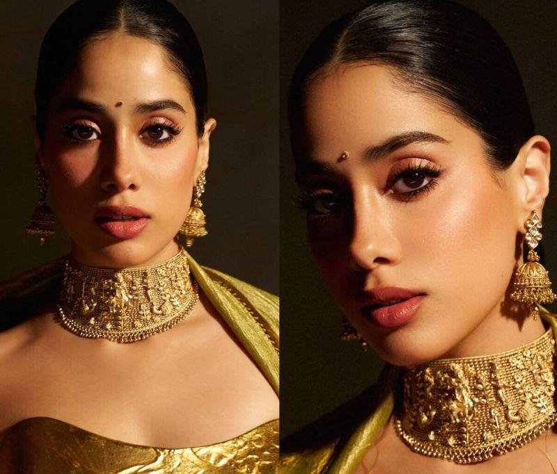 Janhvi Kapoor's 24K Gold Look Viral