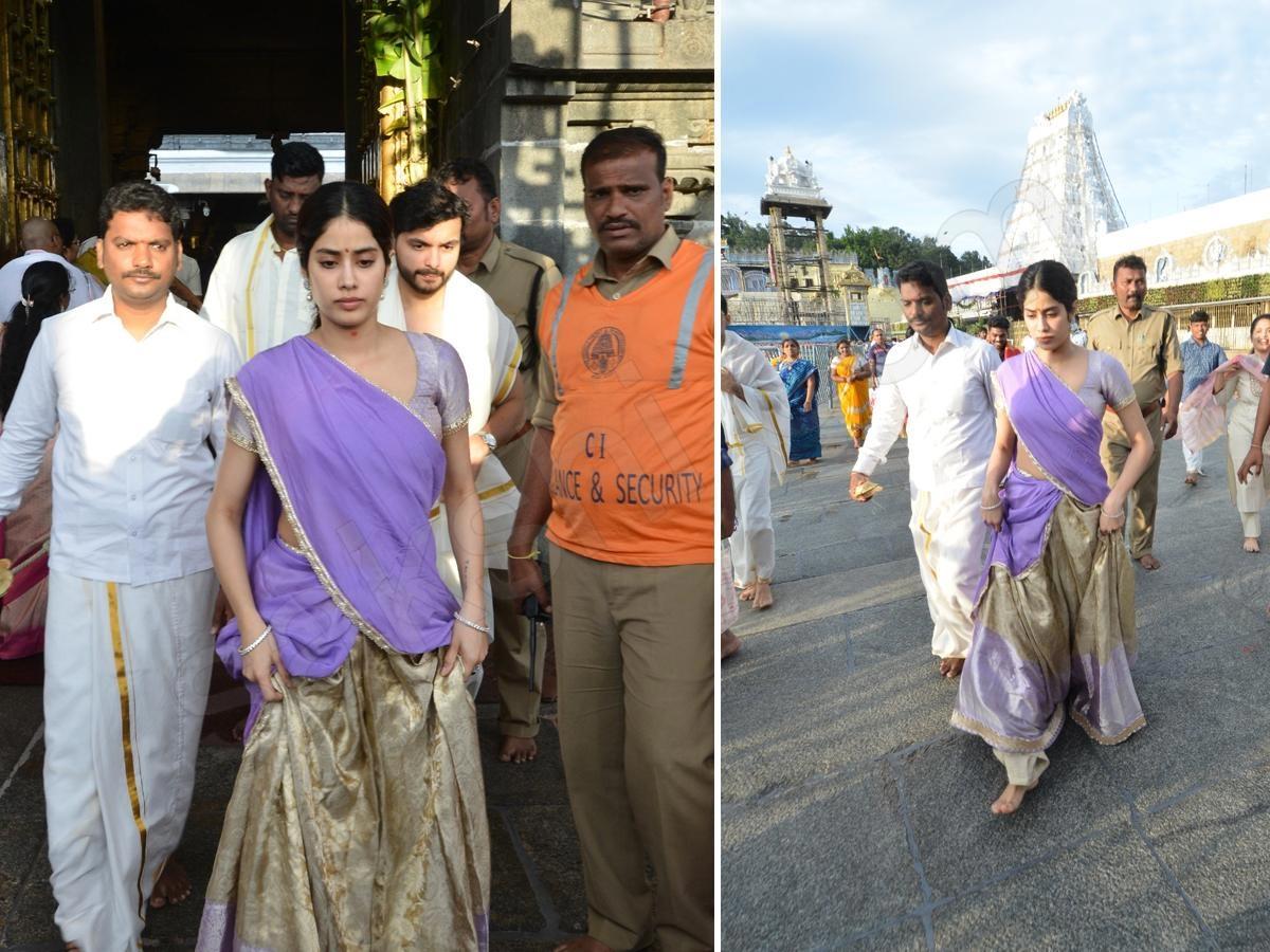 Janhvi Kapoor visits Tirumala Temple