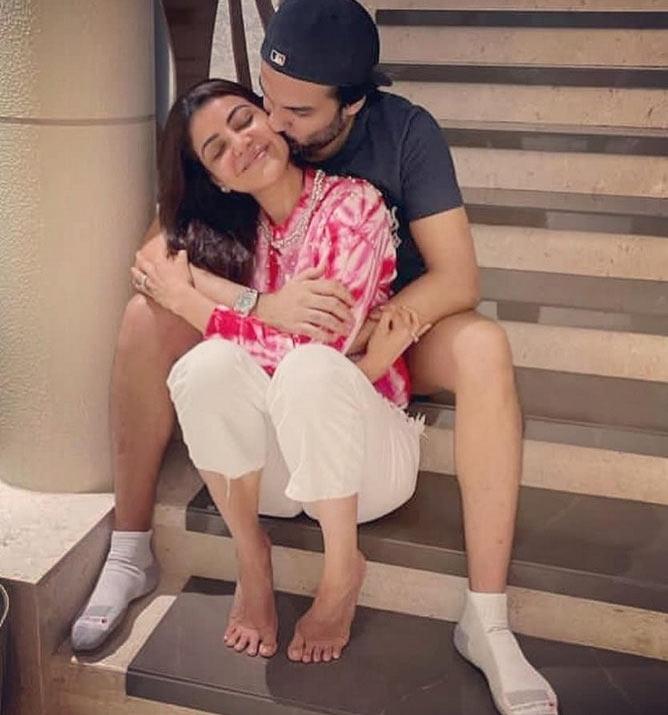Kajal with her Husband